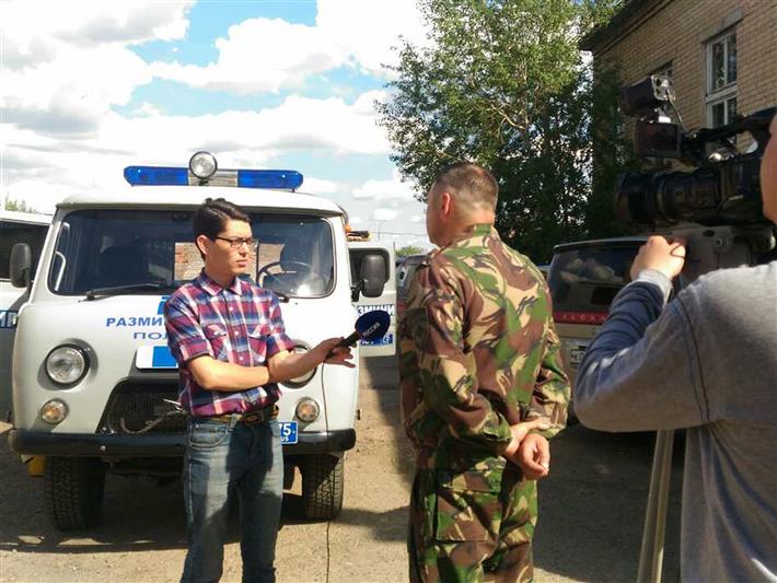 В Забайкалье журналисты ГТРК «Чита» побывали в гостях у специалистов инженерной службы ОМОНа на транспорте 