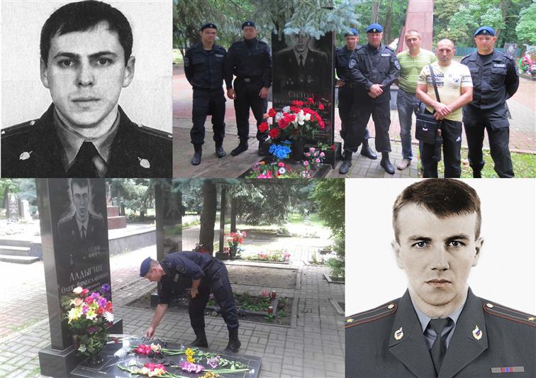Бойцы курского СОБРа почтили память погибших сотрудников отряда