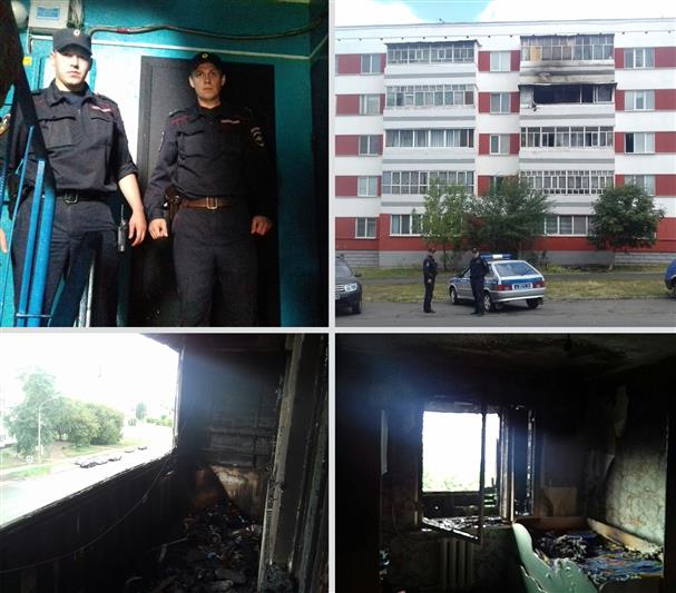 В Набережных Челнах сотрудники Росгвардии спасли ребенка, оказавшегося запертым в горящей квартире