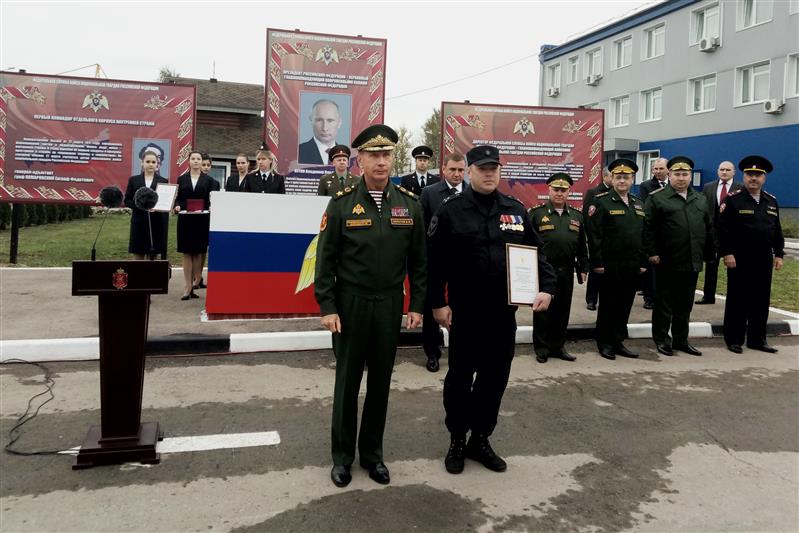 ДИРЕКТОР РОСГВАРДИИ ГЕНЕРАЛ АРМИИ ВИКТОР ЗОЛОТОВ ВРУЧИЛ ВЕДОМСТВЕННЫЕ НАГРАДЫ СОТРУДНИКАМ РОСГВАРДИИ В ТУЛЕ