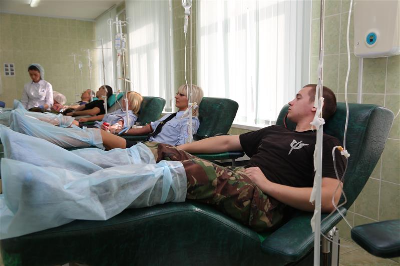 Тульские росгвардейцы приняли участие в донорской акции 