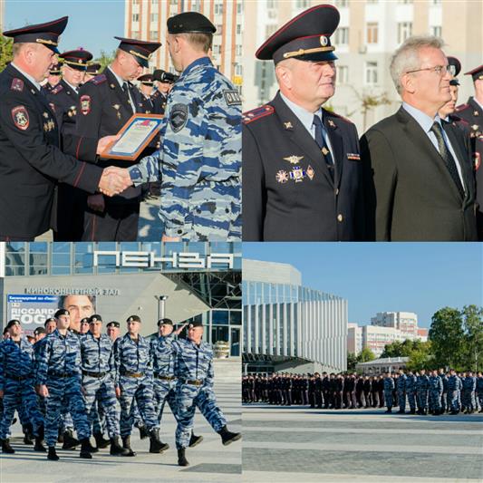 В Пензе состоялся открытый гарнизонный развод подразделений, задействованных в охране общественного порядка на территории города