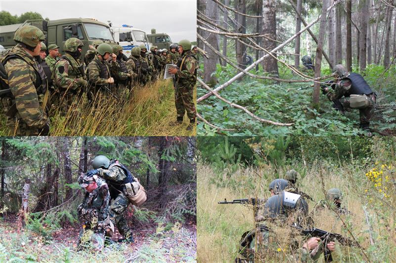 В Удмуртии военнослужащие и сотрудники Росгвардии приняли участие в тактико-строевом занятии