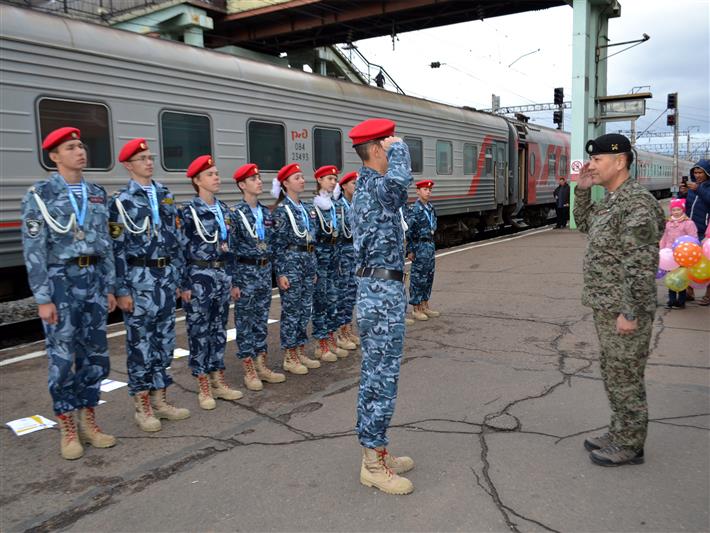 Воспитанники подшефного класса  ОМОНа Управления Росгвардии по Республике Бурятия приняли участие во «Всероссийском слёте кадетских корпусов и классов» 