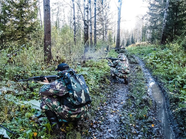 В Кузбассе состоялся полевой выход прокопьевского ОМОНа Росгвардии
