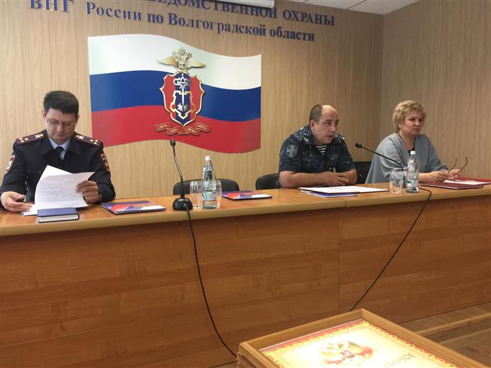 В Волгограде состоялось заседание координационного совета при Управлении Росгвардии по организации взаимодействия с частными охранными организациями