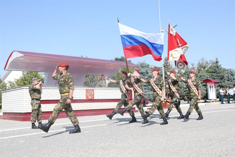 Военнослужащие отряда специального назначения грозненского соединения Росгвардии отметили годовщину со дня сформирования воинской части