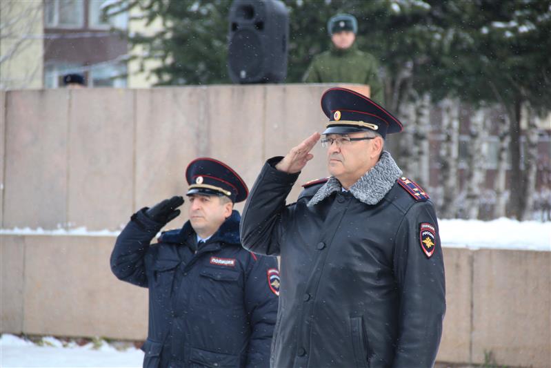 В столице Коми прошел общегарнизонный развод нарядов подразделений территориального органа Росгвардии