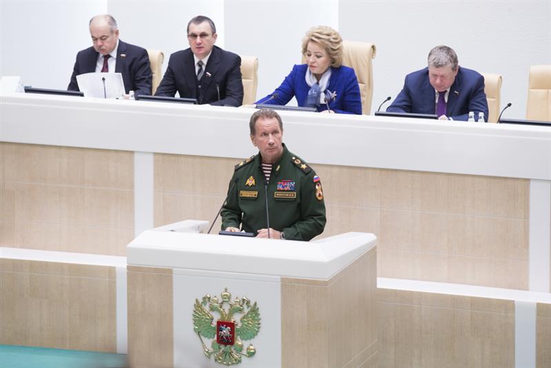 Директор Росгвардии генерал армии Виктор Золотов выступил в Совете Федерации