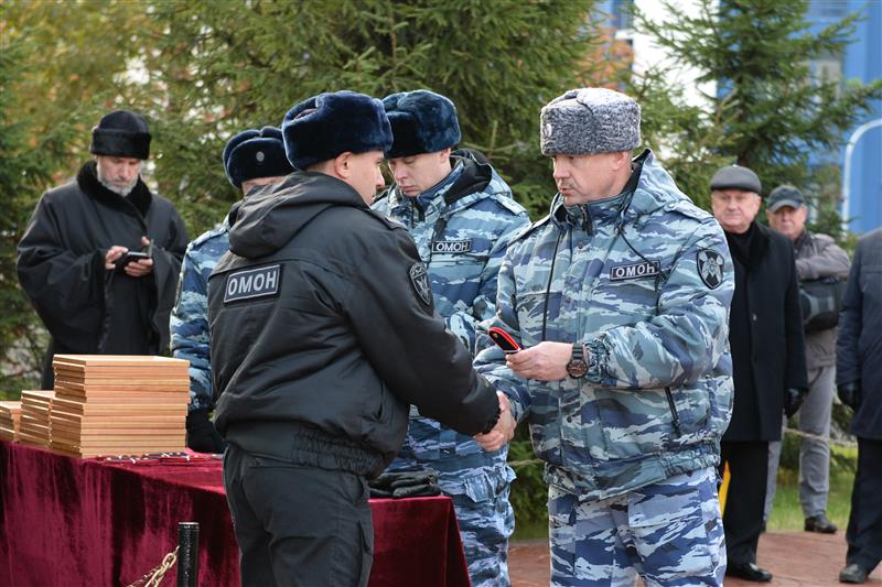Сотрудники столичного ОМОНа отметили годовщину сформирования спецподразделения