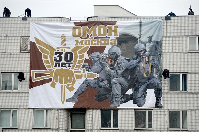 Сотрудники столичного ОМОНа отметили годовщину сформирования спецподразделения