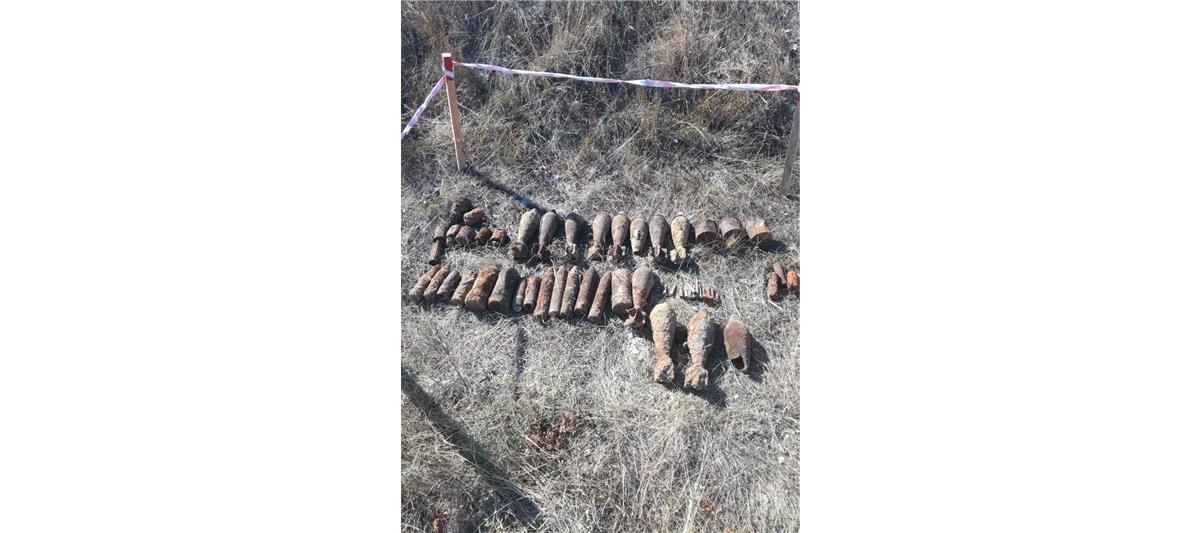 В Севастополе сотрудники ОМОНа Росгвардии и МЧС обследуют боеприпасы времен Великой Отечественной войны