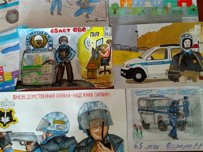 В Бурятии сотрудники Росгвардии подвели итоги конкурса детского рисунка, посвященного 65-летию со дня образования вневедомственной охраны
