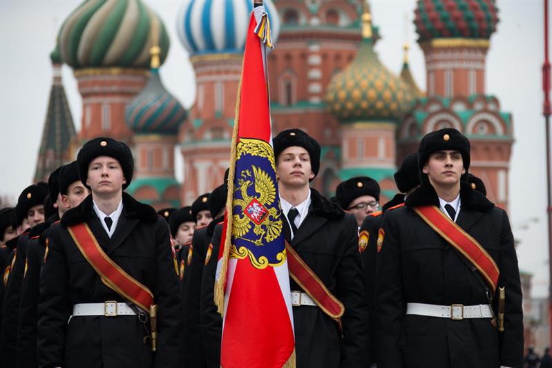 Кадеты Росгвардии на Красной площади