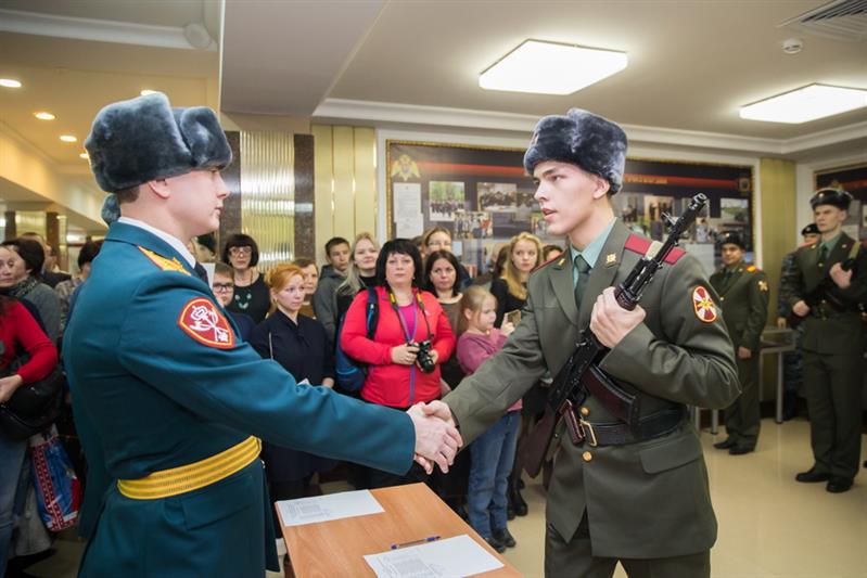 В Центральном музее Росгвардии состоялся торжественный ритуал приведения к военной присяге первых военнослужащих научной роты