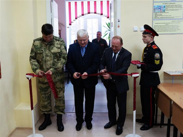 В Северском кадетском корпусе открыли два класса войск национальной гвардии РФ