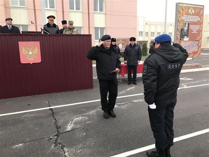 В Отделе Росгвардии по Тамбовской области состоялось торжественное мероприятие, посвященное Дню образования специальных отрядов быстрого реагирования