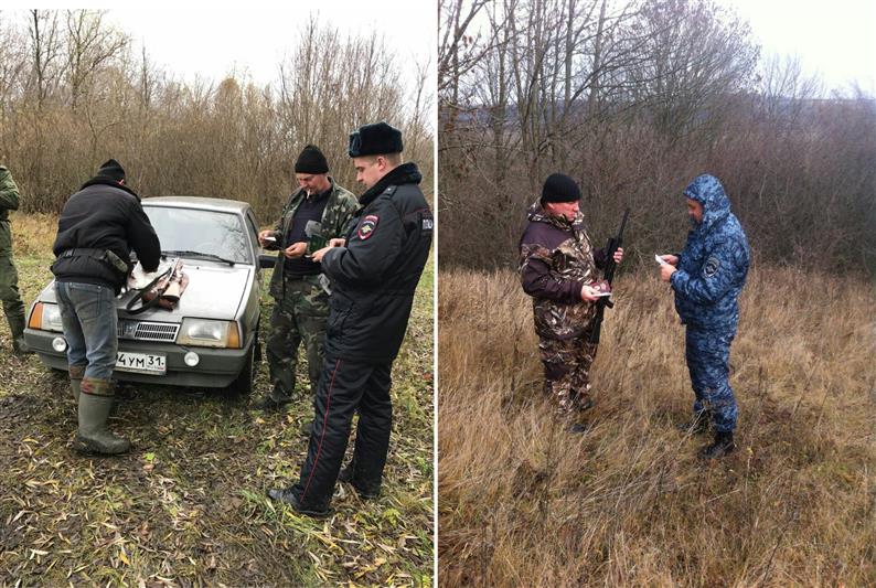 В Белгородской области сотрудники Росгвардии провели мероприятия по контролю за оборотом оружия в рамках открытия осеннего сезона охоты на пушного зверя