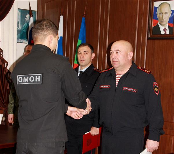 В Отделе Росгвардии по Карачаево-Черкесской Республике состоялась церемония награждения сотрудников