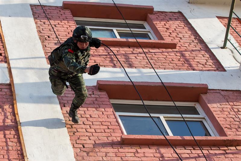 Совместное учение Росгвардии и Народной вооруженной полиции Китая  «Сотрудничество-2017»  вступило в активную фазу (фото, видео)