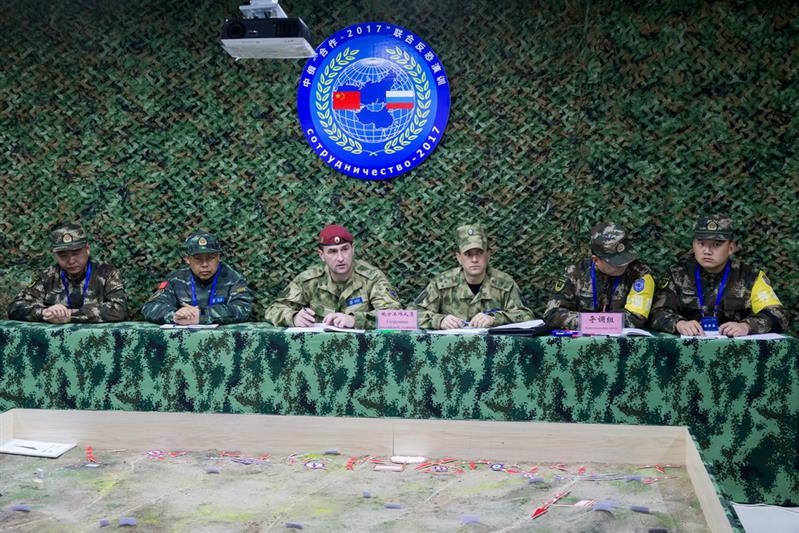 Участники российско-китайского учения «Сотрудничество-2017» совершили трехдневный полевой выход
