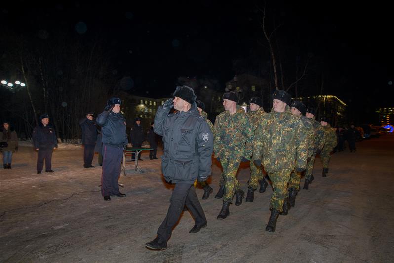 В Мурманске прошел общегородской инструктаж комплексных сил Росгвардии и полиции