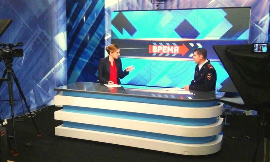 Заместитель начальника управления вневедомственной охраны Управления Росгвардии по г. Севастополю выступил в эфире регионального телевидения