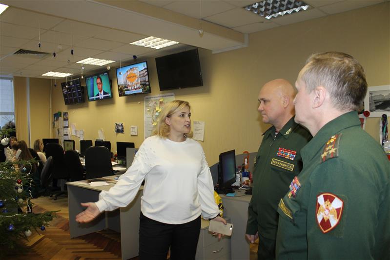 Командующий Северо-Западным округом Росгвардии встретился с руководством телеканала «Санкт-Петербург»