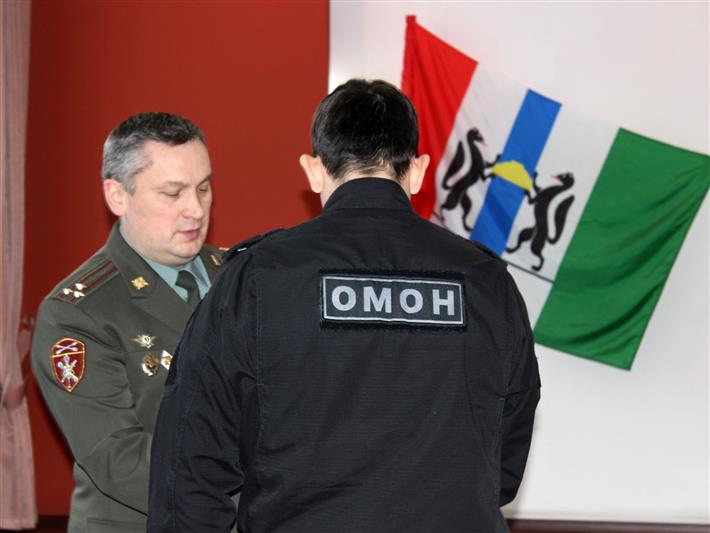 Сотрудники новосибирского ОМОНа отметили 29 годовщину со дня сформирования отряда 
