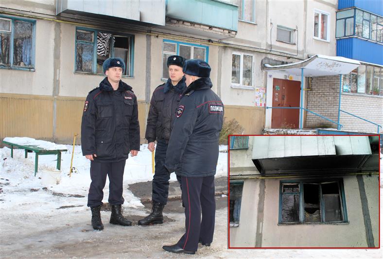 В Курске сотрудники Росгвардии спасли людей из пожара