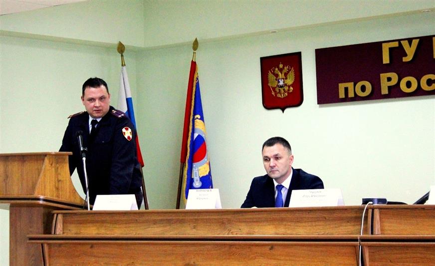 В Ростовской области сотрудники Росгвардии, полиции и частных охранных предприятий обсудили вопросы взаимодействия в охране правопорядка