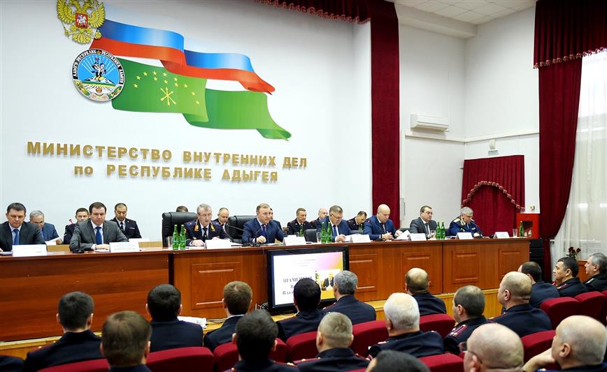 Руководитель Отдела Росгвардии по Республике Адыгея принял участие в заседании коллегии регионального МВД