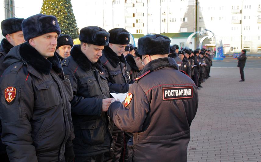 В Мордовии сотрудники Росгвардии продолжают выполнять задачи по обеспечению безопасности новогодних праздников