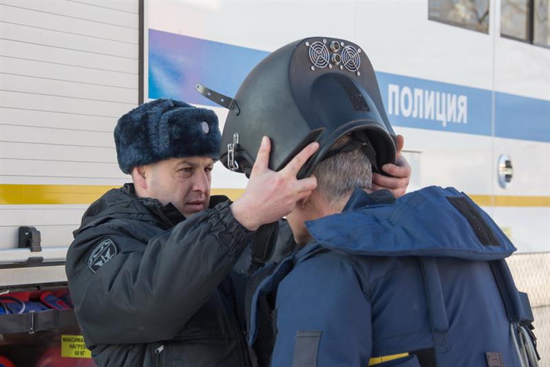 Демонстрация техники  инженерных подразделений Росгвардии