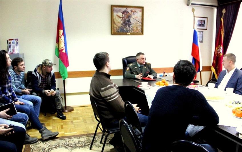 Встреча с представителями федеральных и региональных средств массовой информации состоялась в Главном управлении Росгвардии по Краснодарскому краю