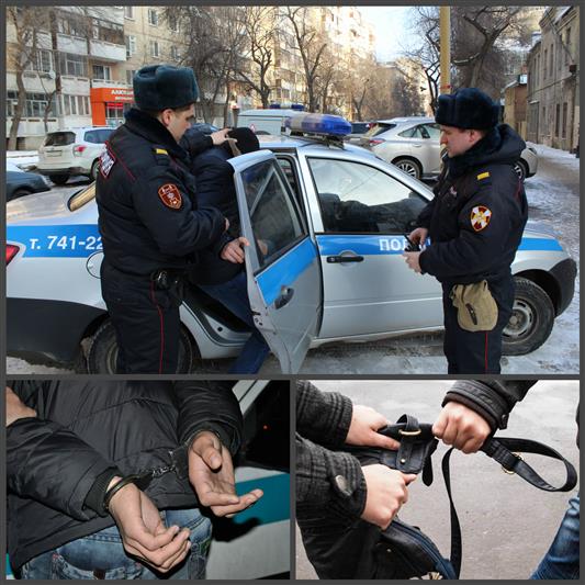 Саратовские росгвардейцы по горячим следам задержали гражданина, подозреваемого в двойном грабеже