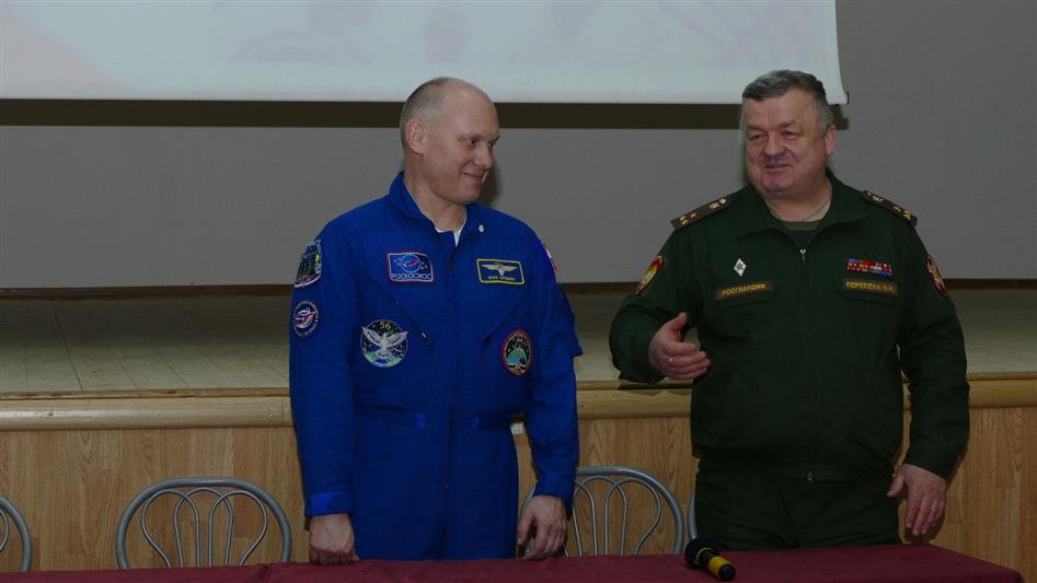 Герой России летчик-космонавт Олег Артемьев встретился с кадетами Московского президентского кадетского училища имени М.А. Шолохова