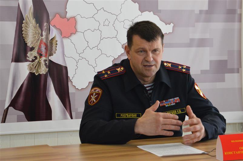 Начальник Управления Росгвардии по Брянской области провел пресс-конференцию по итогам 2017 года