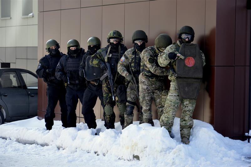 В Брянске сотрудники спецподразделения Росгвардии приняли участие в  межведомственном командно-штабном учении