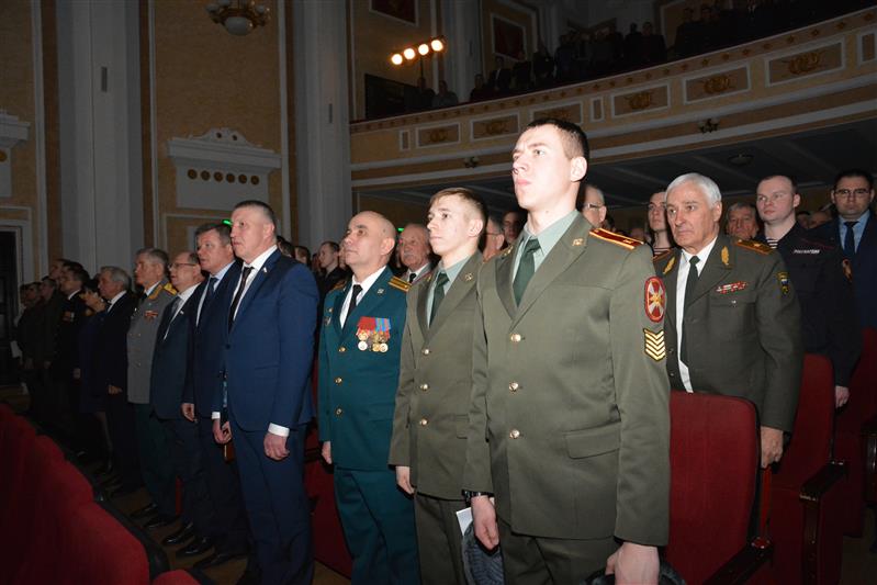 В Саратовском военном институте Росгвардии состоялось городское торжественное мероприятие, посвященное  Дню защитника Отечества 