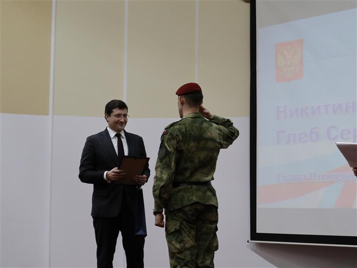 Представители государственной власти поздравили военнослужащих богородской бригады с Днем защитника Отечества