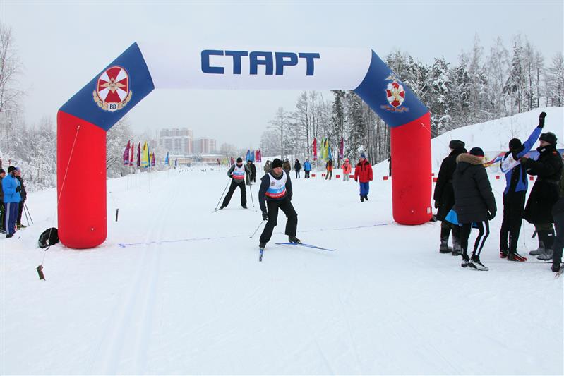 Росгвардия провела лыжную эстафету в поддержку олимпийской сборной