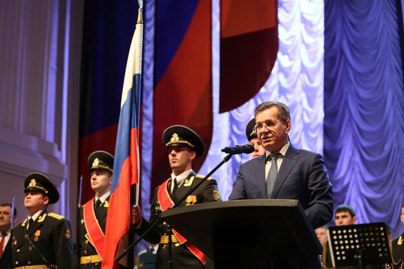Губернатор Астраханской области поздравил военнослужащих и сотрудников Росгвардии с Днем защитника Отечества