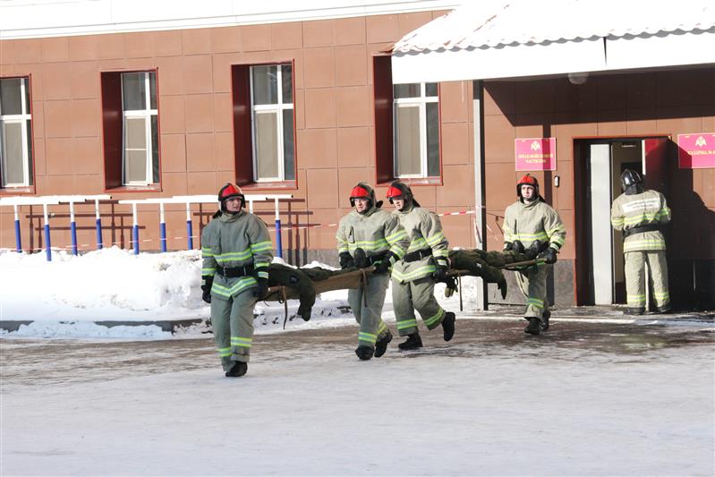 В Центральном аппарате Росгвардии прошло пожарно-тактическое учение