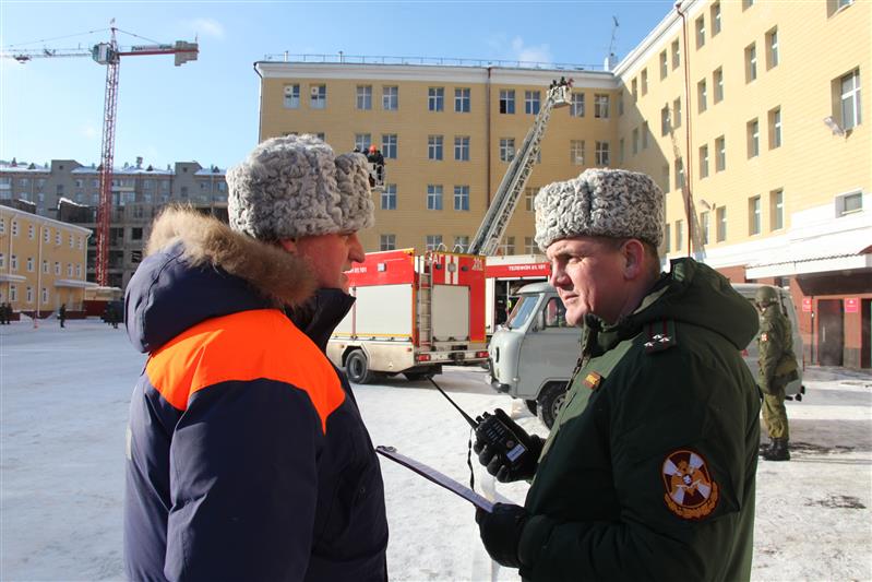 В Центральном аппарате Росгвардии прошло пожарно-тактическое учение