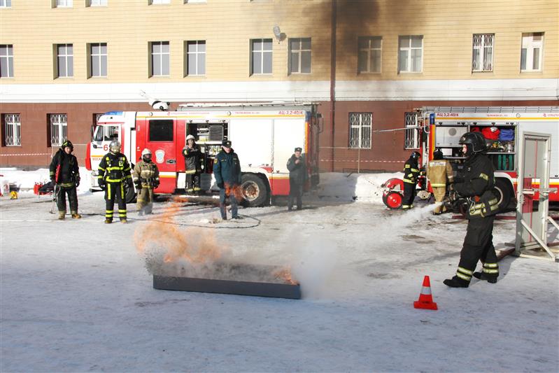 В Центральном аппарате Росгвардии прошло пожарно-тактическое учение