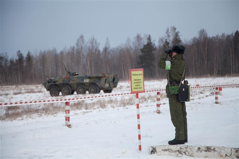 В Северо-Западном округе Росгвардии прошел учебный сбор наводчиков пулеметов БТР 