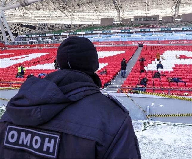 ОМОН Управления Росгвардии по Республике Татарстан принял участие в межведомственных учениях на стадионе «Казань – Арена»