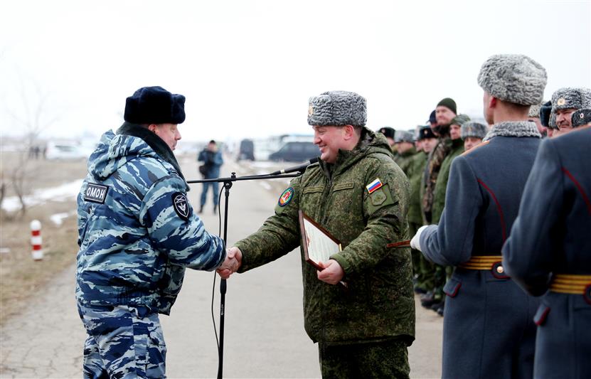 В Волгоградской области военнослужащие и сотрудники Росгвардии приняли участие в межведомственных сборах  