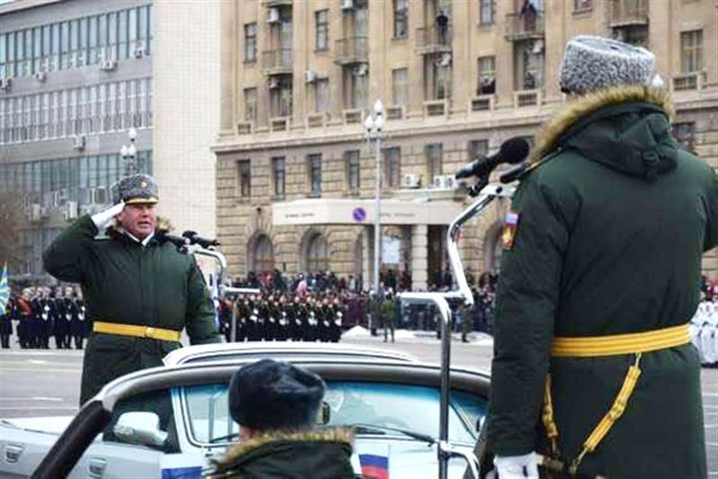 Росгвардейцы принимают участие в мероприятиях, посвященных 75-летию победы в Сталинградской битве